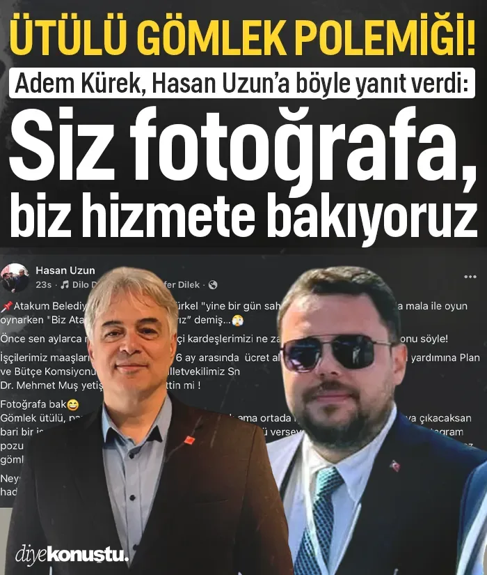 Atakum’da 'ütülü gömlek' polemiği: Siz fotoğrafa, biz hizmete bakıyoruz
