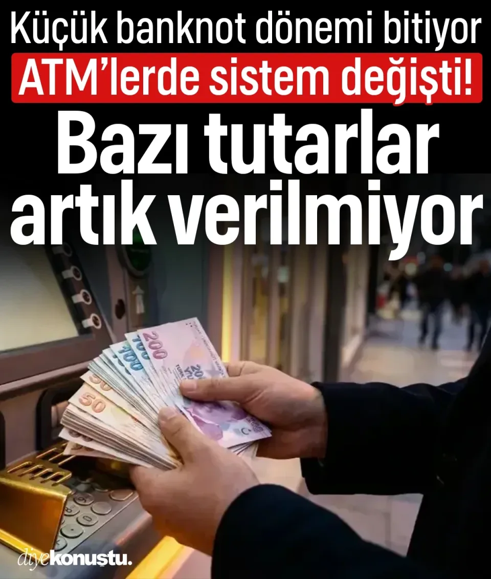 ATM’den para çekecekler dikkat: Bazı tutarlar artık verilmiyor