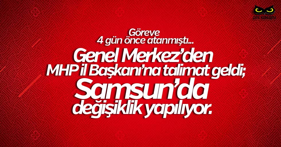 Genel Merkez ‘değişiklik’ genelgesi gönderdi