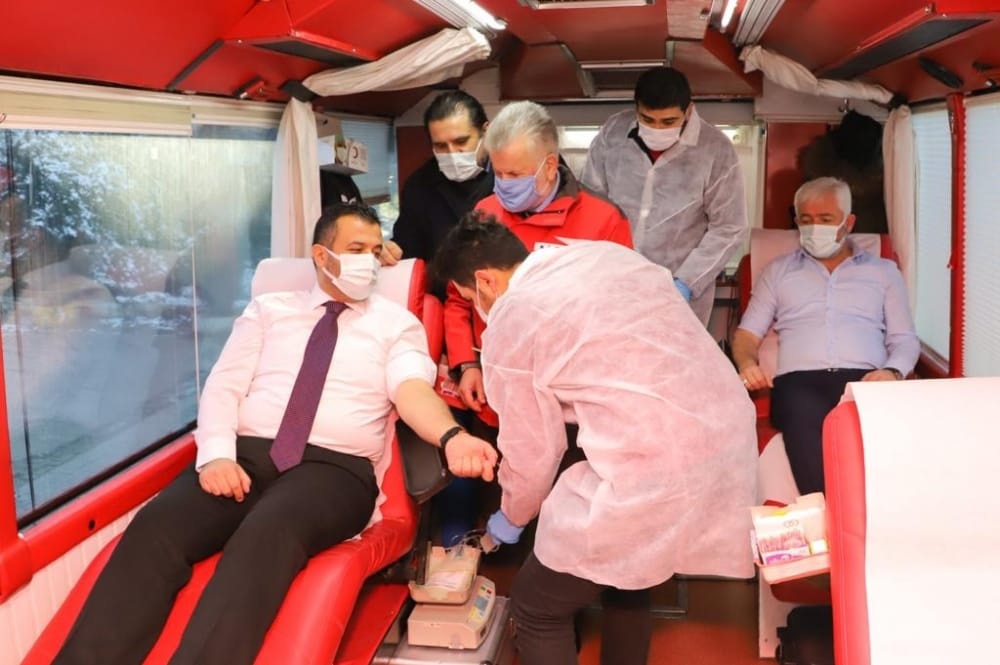 Çarşamba Belediyesi kan bağışladı