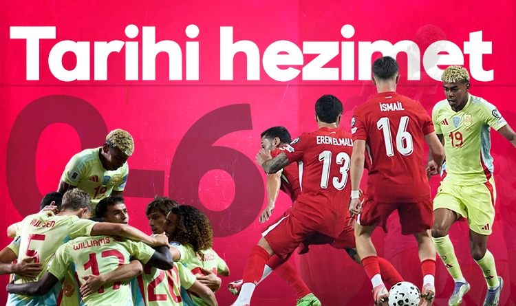 Tarihi hezimet: Türkiye 0-6 İspanya