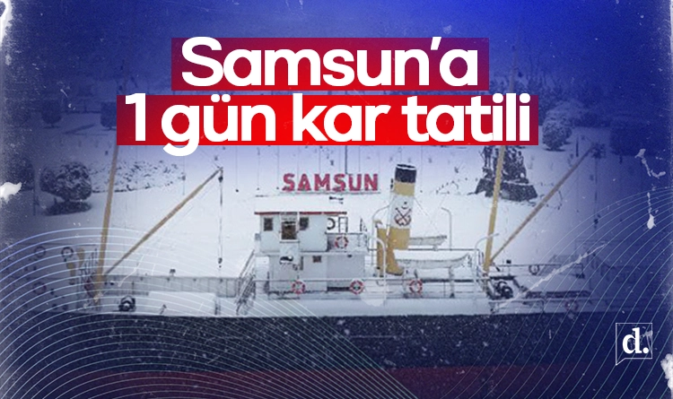 Valilik duyurdu: Samsun’a 1 gün kar tatili!