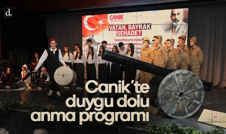 Canik’te duygu dolu anma programı