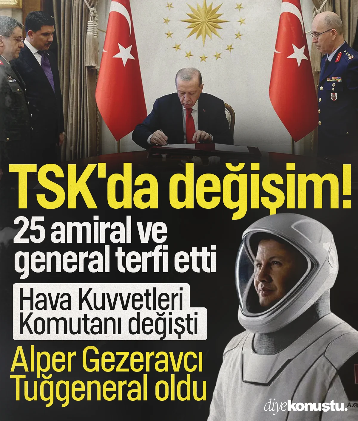 TSK'da kritik değişim! 25 general ve amiral terfi etti, Alper Gezeravcı Tuğgeneral oldu