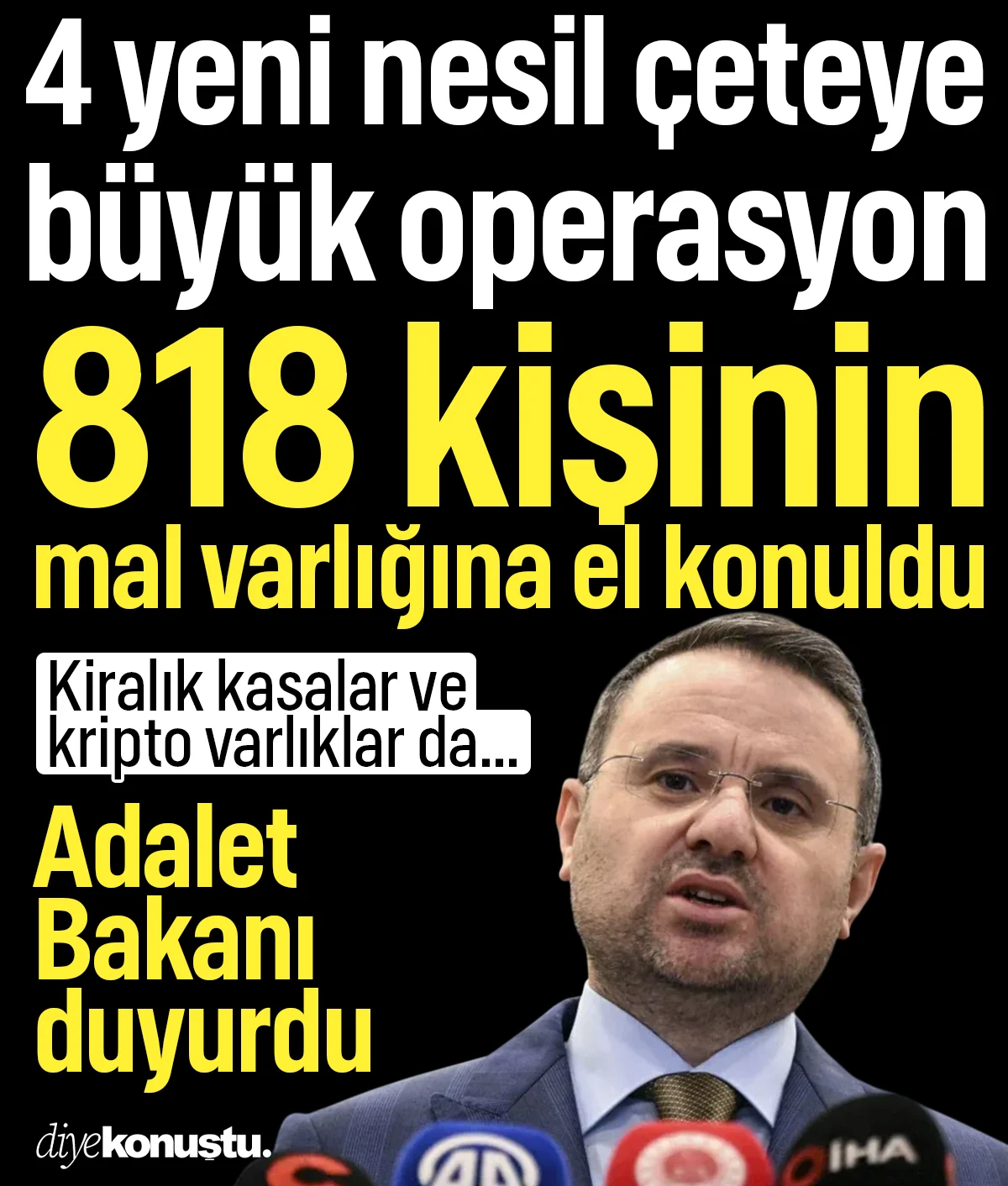 4 yeni nesil çeteye büyük operasyon: 818 kişinin mal varlığına el konuldu
