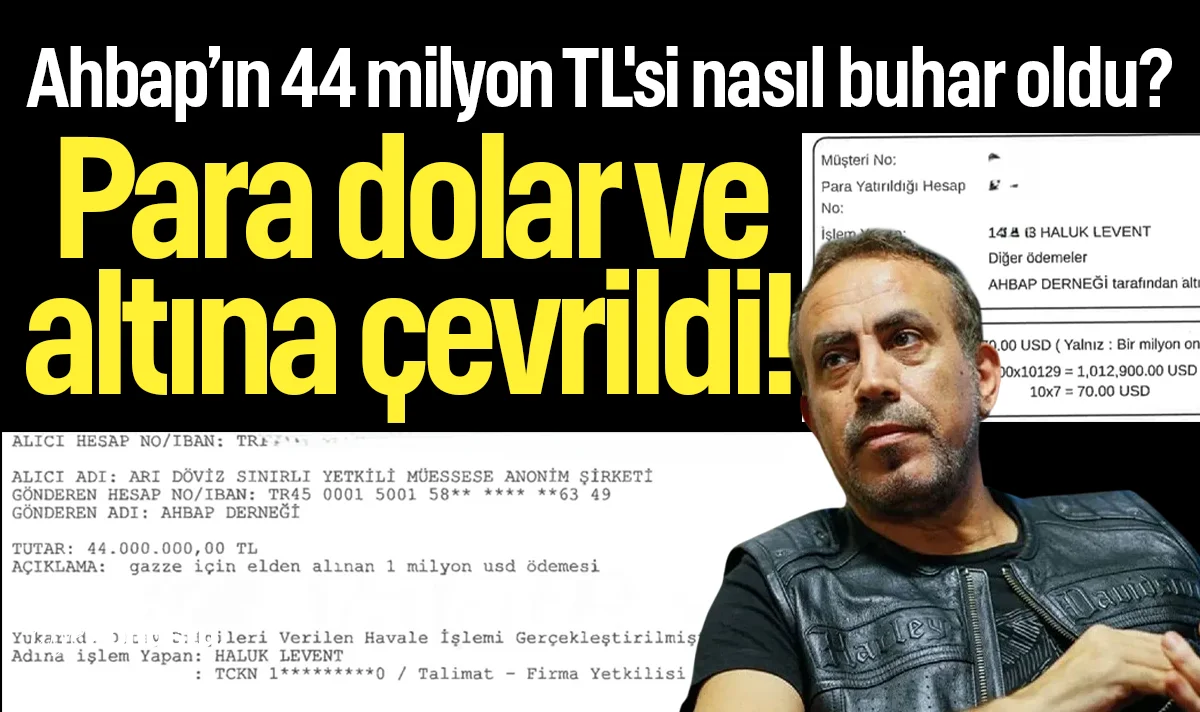 Ahbap'ın 44 milyon TL'si nasıl buhar oldu? Para dolar ve altına çevrildi