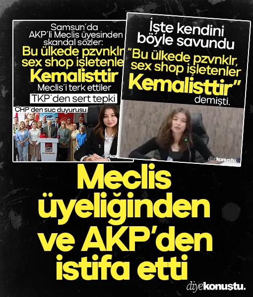 AKP'den ve meclis üyeliğinden istifa etti! Kemalistler için 'pezevenk', 'seks shopçu' demişti