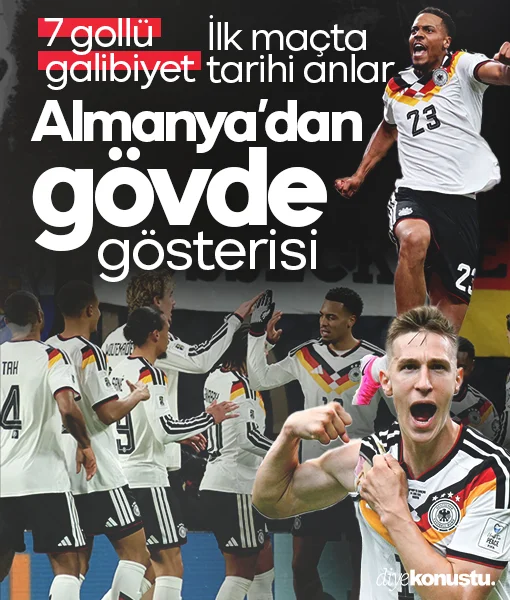Almanya’dan gövde gösterisi! Curaçao’ya 7 gollü Dünya Kupası dersi