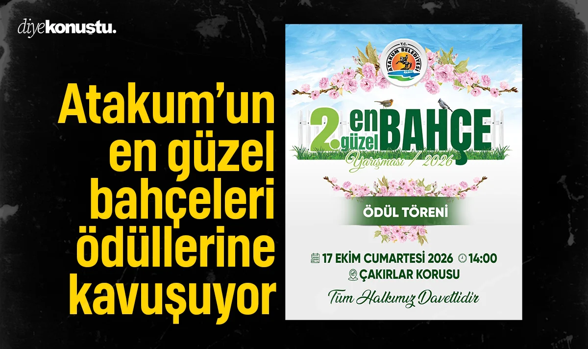 Atakum’un en güzel bahçeleri ödüllerine kavuşuyor