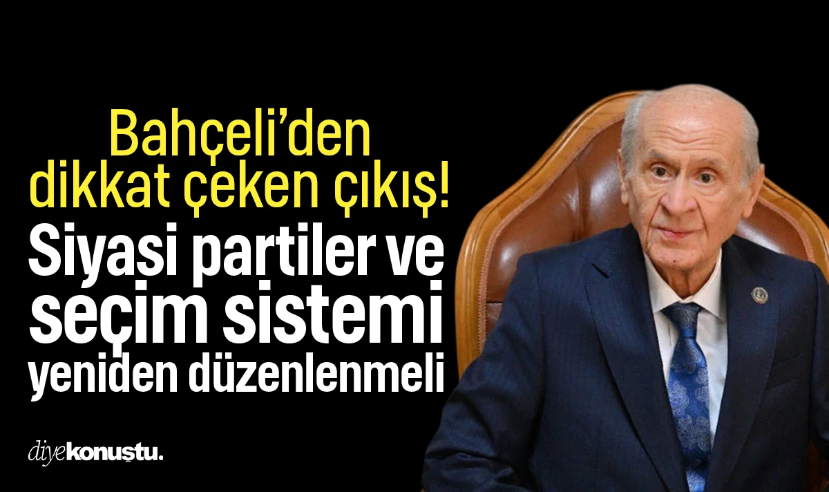 Bahçeli’den dikkat çeken çıkış: Seçim sistemi yeniden düzenlenmeli