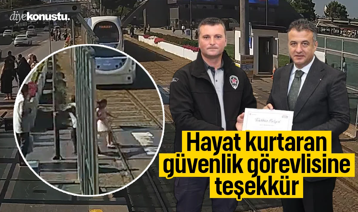 Başkan Halit Doğan’dan hayat kurtaran güvenlik görevlisine teşekkür