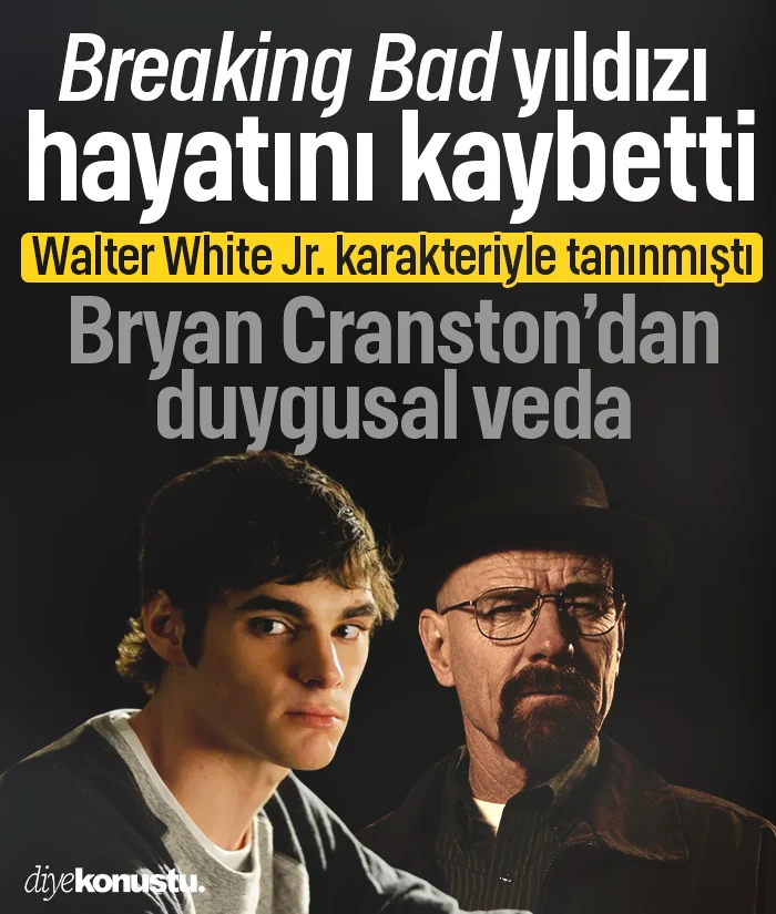 Breaking Bad yıldızı RJ Mitte 34 yaşında hayatını kaybetti: Bryan Cranston’dan duygusal veda