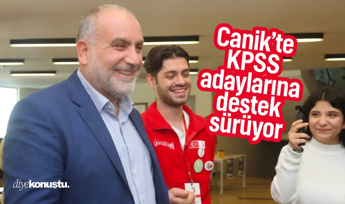 Canik Belediyesi'nden KPSS adaylarına destek sürüyor