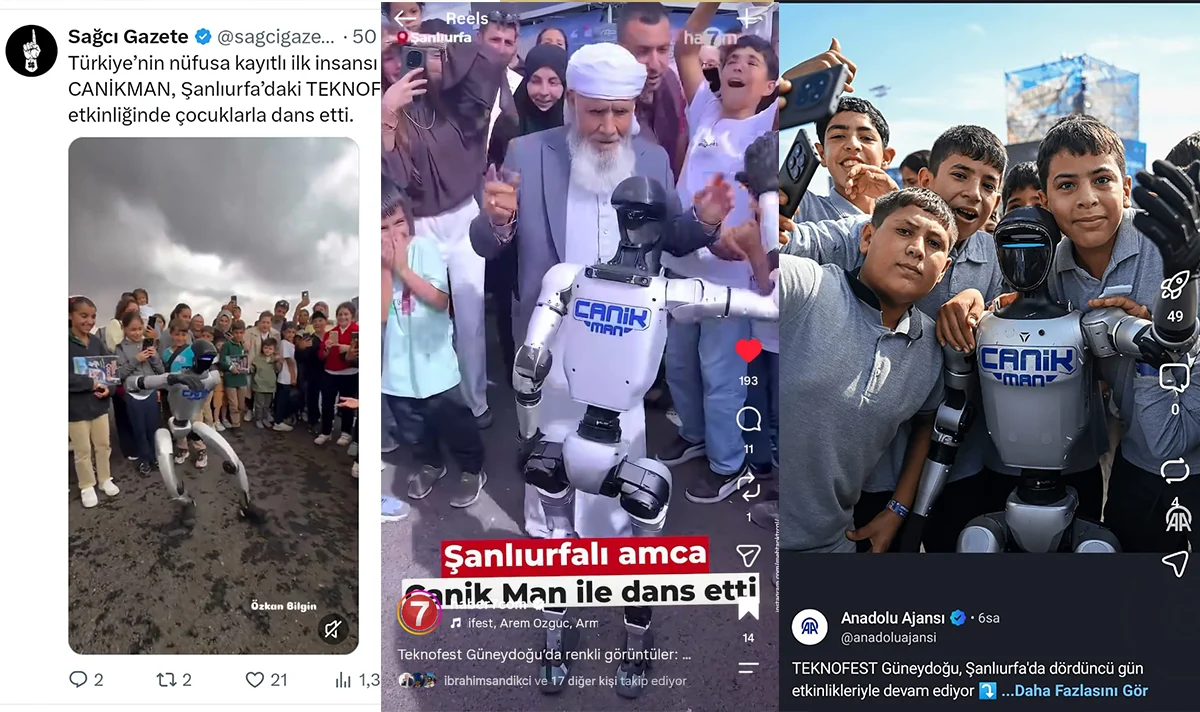 Canik'in insansı robotu CANİKMAN milyonların ilgisini çekti