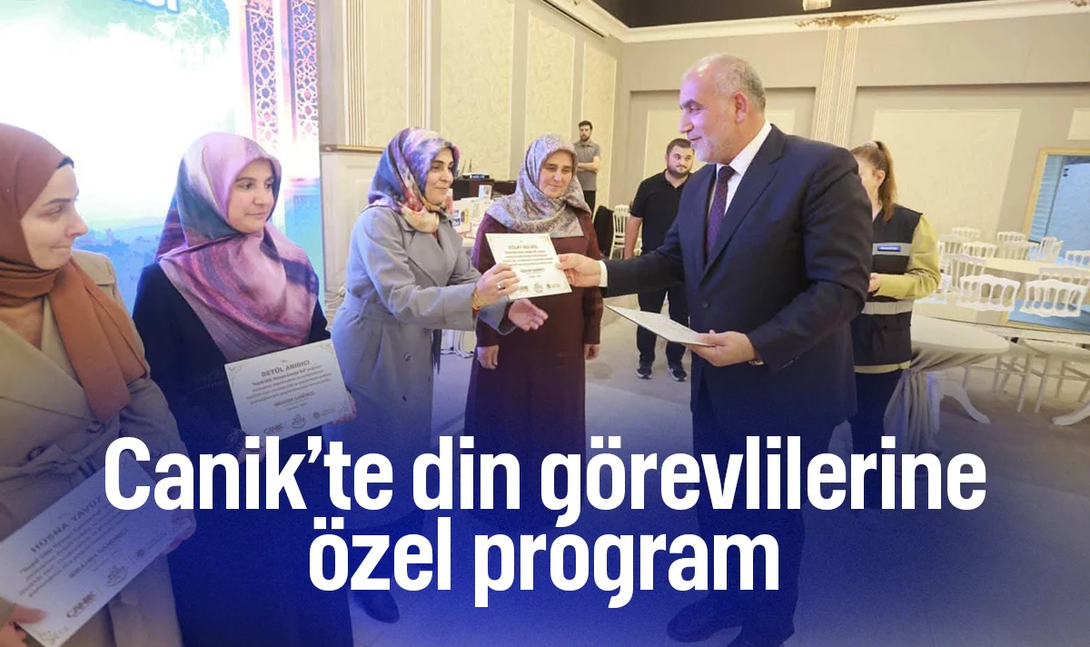 Canik’te din görevlilerine özel program