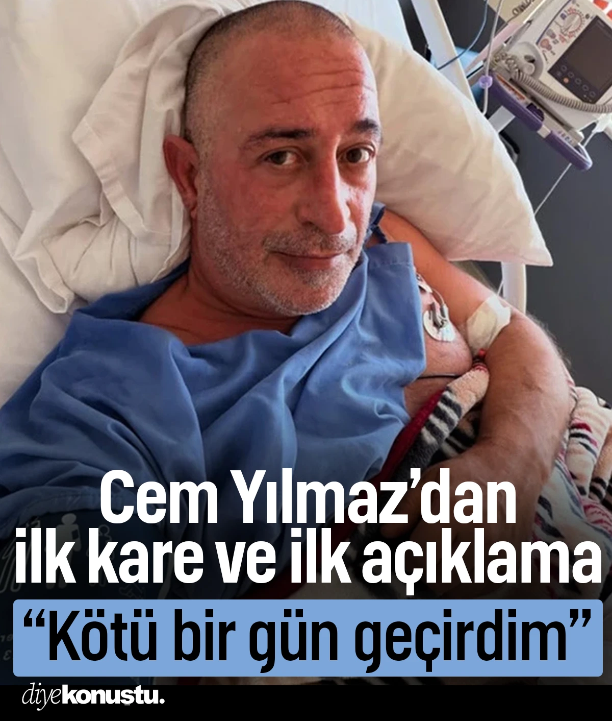 Cem Yılmaz'dan kalp krizi sonrası ilk fotoğraf ve açıklama: Kötü bir gün geçirdim