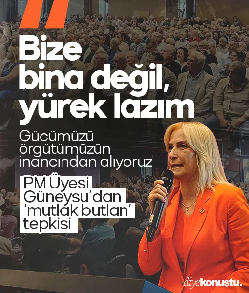 CHP’li Güneysu’dan 'mutlak butlan' tepkisi: Bize bina değil, yürek lazım
