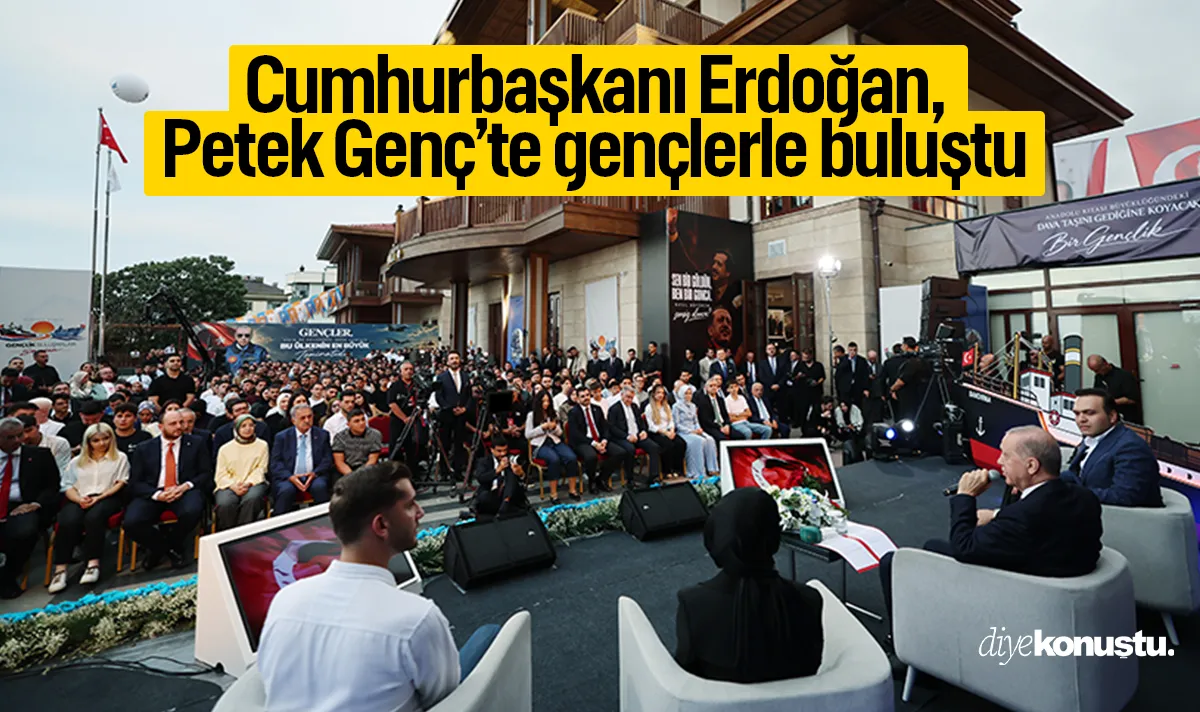 Cumhurbaşkanı Erdoğan, Petek Genç’te gençlerle buluştu