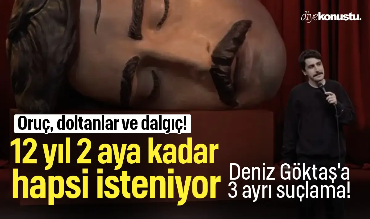 Deniz Göktaş'a 3 ayrı suçlama! 12 yıl 2 aya kadar hapsi isteniyor