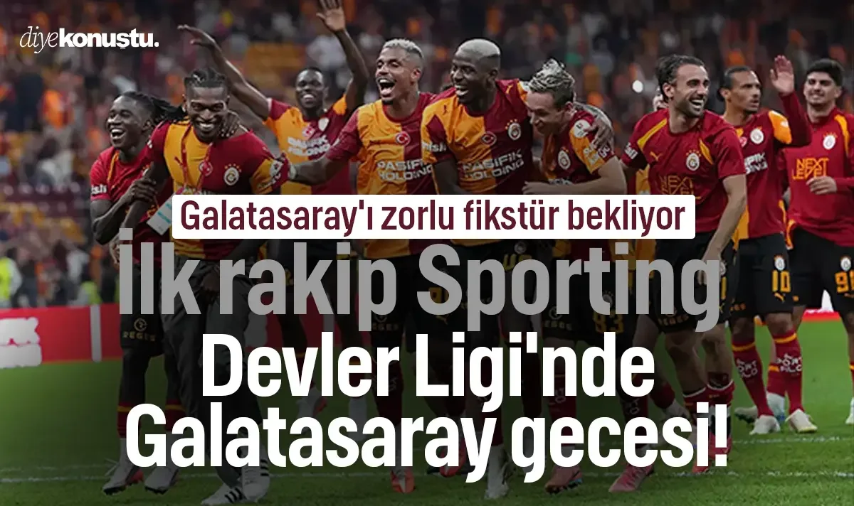 Devler Ligi'nde Galatasaray'ın gecesi! Sporting maçı saat kaçta, hangi kanalda?