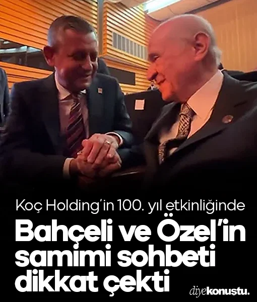 Devlet Bahçeli ile Özgür Özel aynı etkinlikte tokalaştı: Samimi sohbet dikkat çekti
