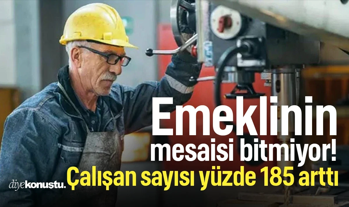 Emeklinin mesaisi bitmiyor: Çalışan sayısı yüzde 185 arttı
