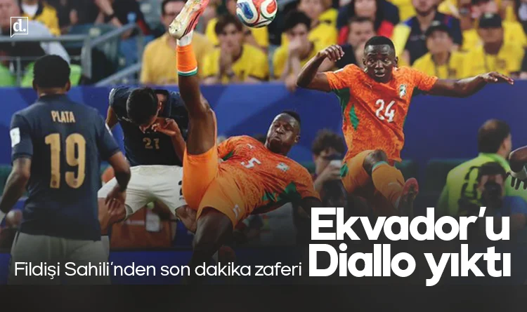 Fildişi Sahili’nden son dakika zaferi: Ekvador’u Diallo yıktı