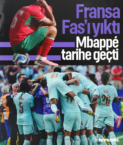 Fransa Fas'ı yıktı: Mbappé tarihe geçti