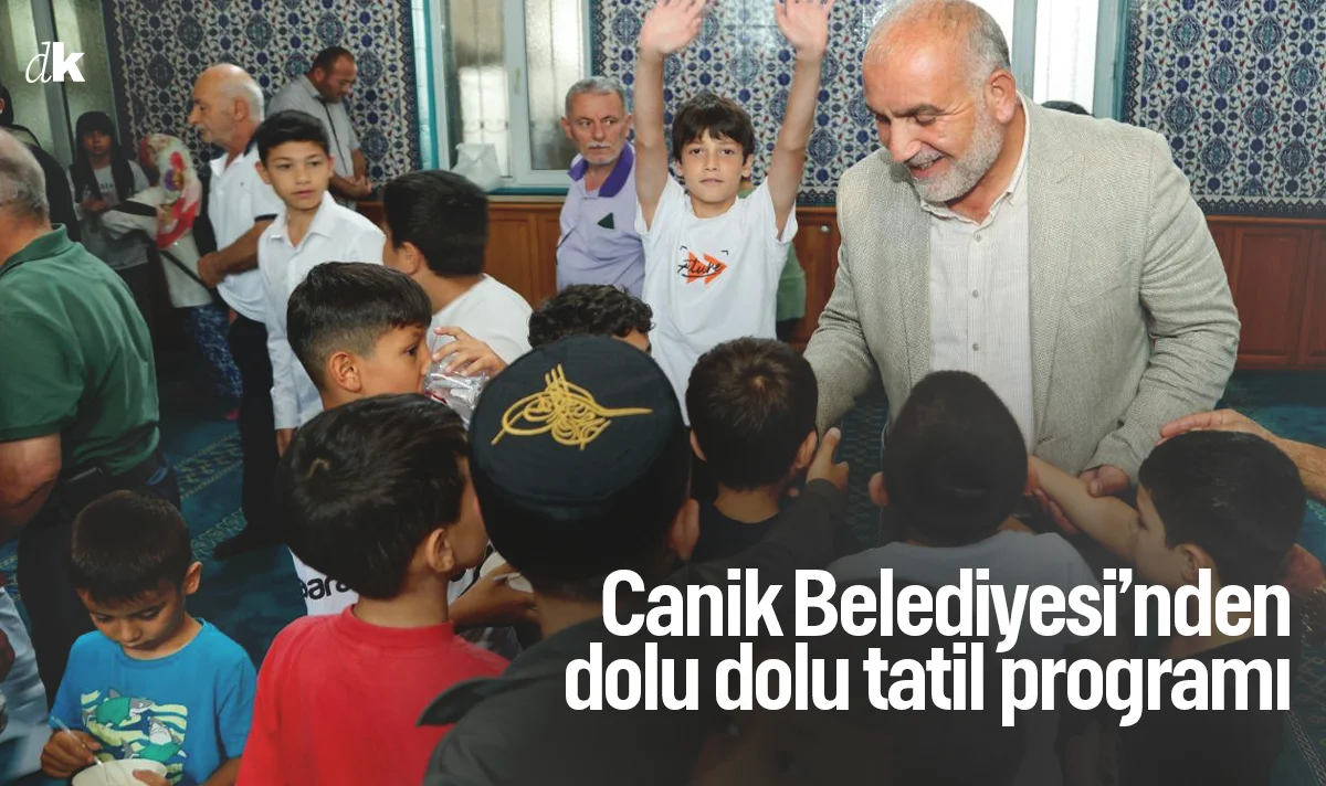 Canik'te gençlere dolu dolu tatil programı