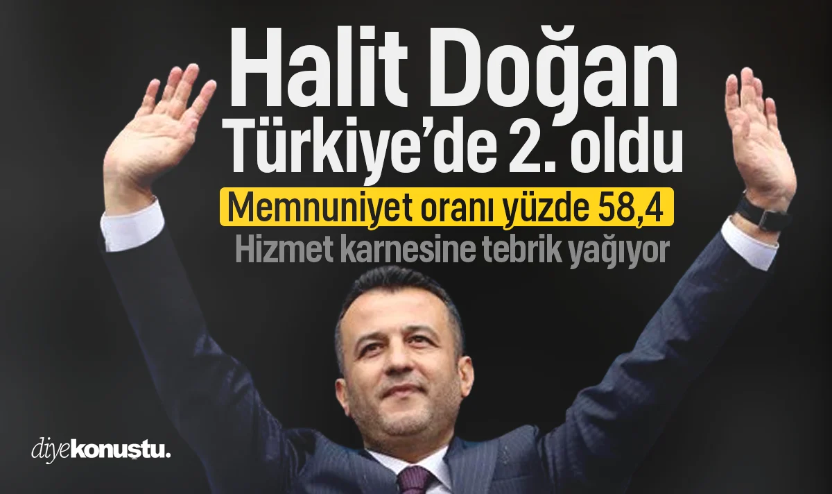 Halit Doğan memnuniyet anketinde Türkiye ikincisi oldu! Hizmet karnesine tebrik yağıyor