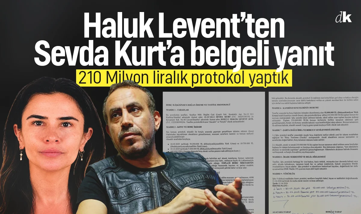 Haluk Levent'ten Sevda Kurt iddialarına belgeli yanıt:: 210 Milyon liralık protokol yaptık