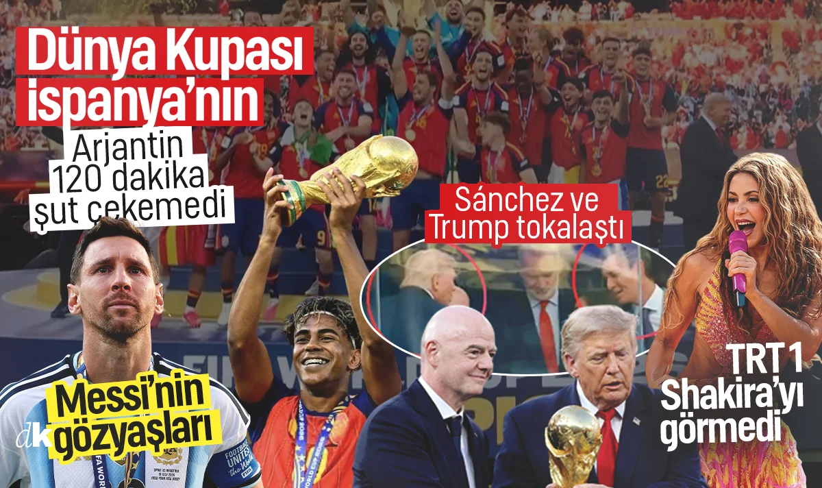 Dünya Kupası'nın sahibi İspanya: Tarih yazdılar! Arjantin 120 dakika şut çekemedi