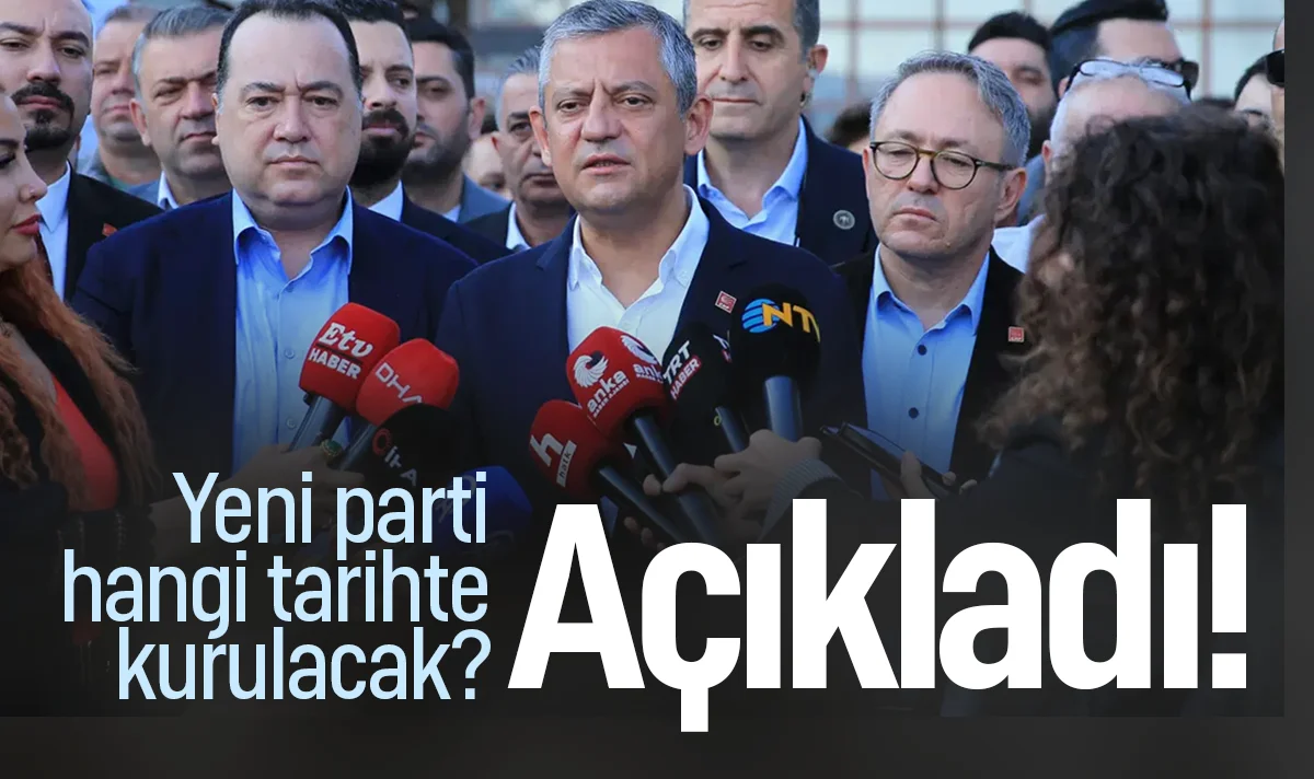 Özgür Özel açıkladı: İşte yeni partinin kurulacağı tarih