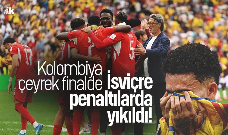 İsviçre penaltılarla yıkıldı! Kolombiya çeyrek finalde Arjantin’in rakibi