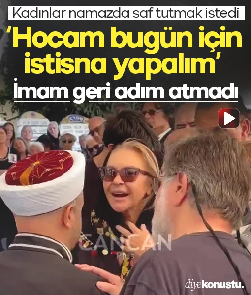 Kadınlar “Hocam bugün için istisna yapalım” dedi, imam kabul etmedi