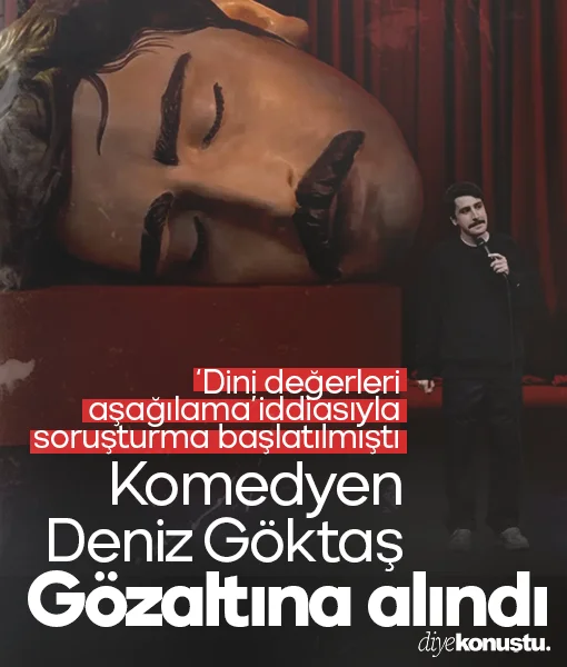 Komedyen Deniz Göktaş havalimanında gözaltına alındı