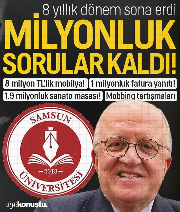 Milyonluk sorular kaldı! Samsun Üniversitesi'nde Mahmut Aydın dönemi sona erdi