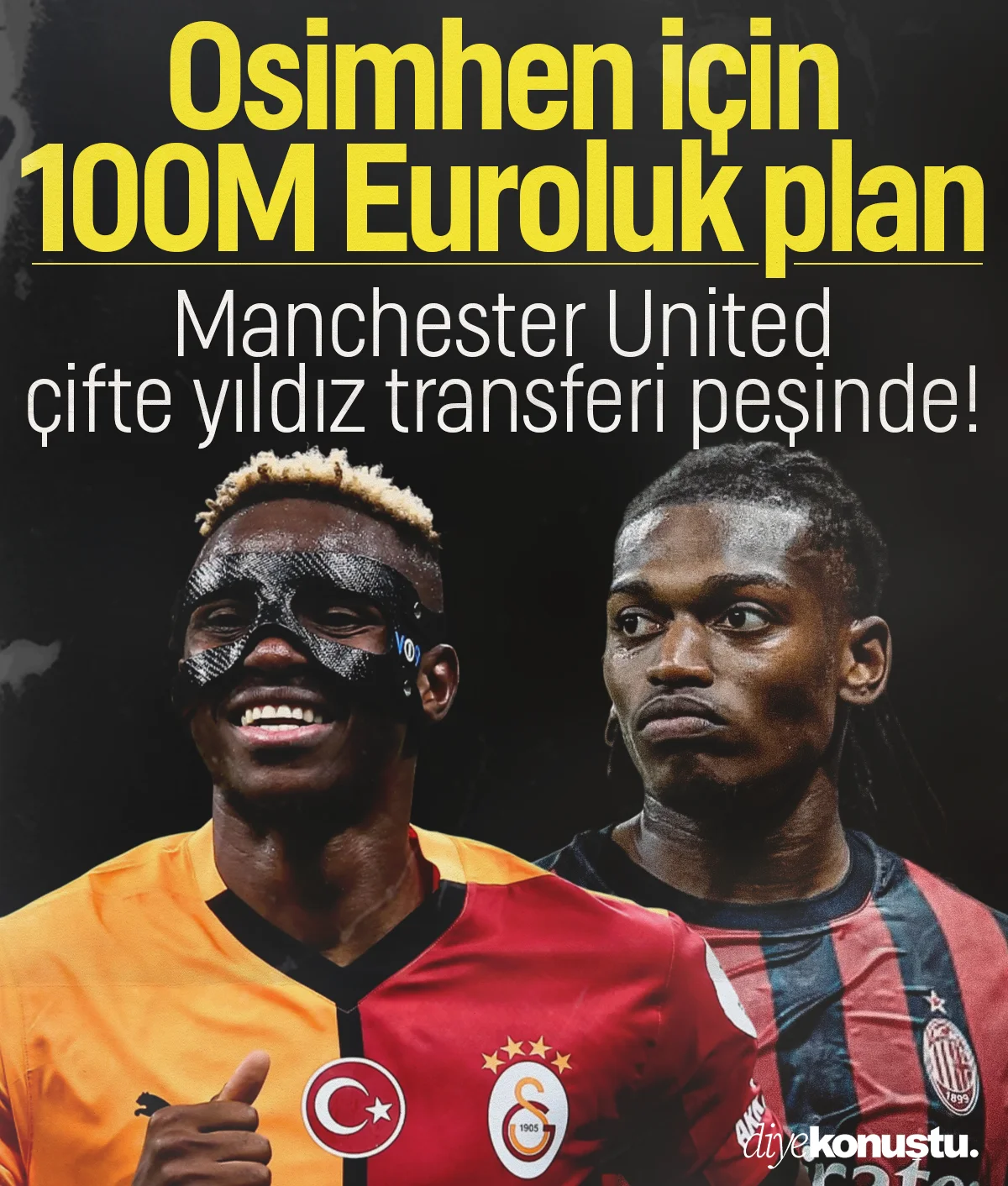 Manchester United'dan çifte yıldız operasyonu! Osimhen'in ardından Rafael Leao hamlesi