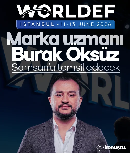 Marka uzmanı Burak Öksüz, WORLDEF İstanbul 2026'da Samsun'u temsil edecek