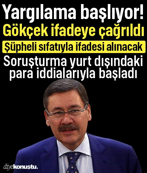 Melih Gökçek ifadeye çağrıldı! Şüpheli sıfatıyla ifadesi alınacak