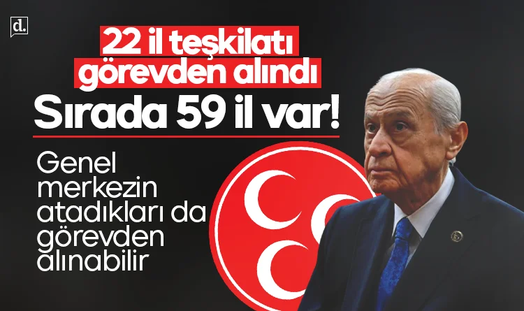 MHP'de 22 il teşkilatı görevden alındı! Sıra 59 il var, atananlar da görevden alınabilir...