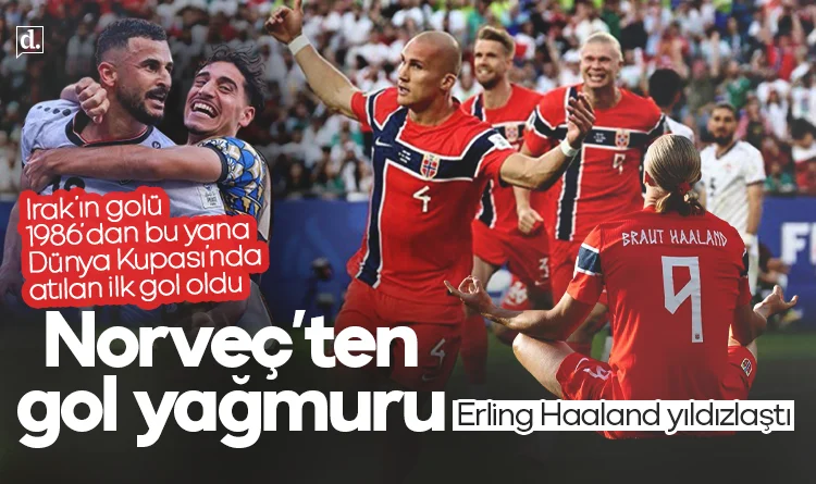 Norveç, Dünya Kupası’na 3 puanla başladı! Irak'tan tarihe geçen gol