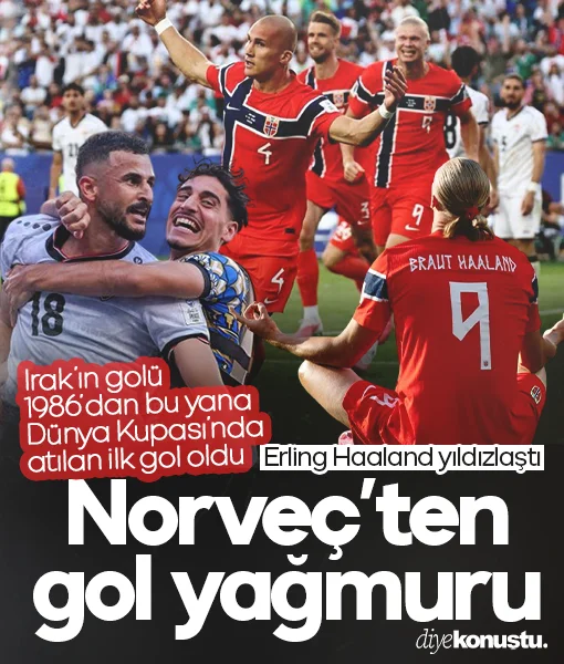 Norveç, Dünya Kupası’na 3 puanla başladı! Irak'tan tarihe geçen gol