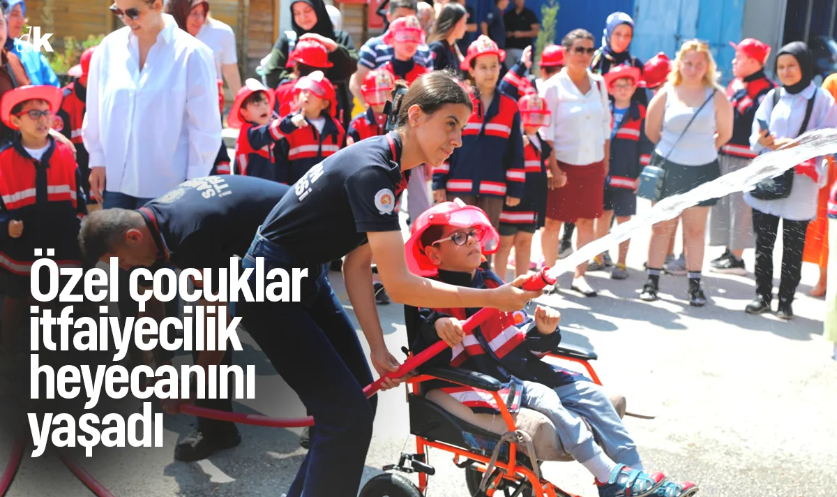 Özel çocuklar itfaiyecilik heyecanını yaşadı! Samsun'da anlamlı etkinlik