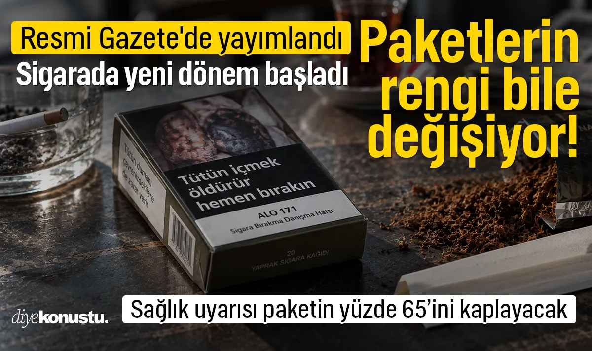 Paketlerin rengi bile değişiyor! Sigarada yeni dönem: Resmi Gazete'de yayımlandı