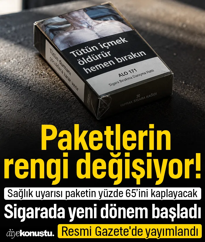 Paketlerin rengi bile değişiyor! Sigarada yeni dönem: Resmi Gazete'de yayımlandı