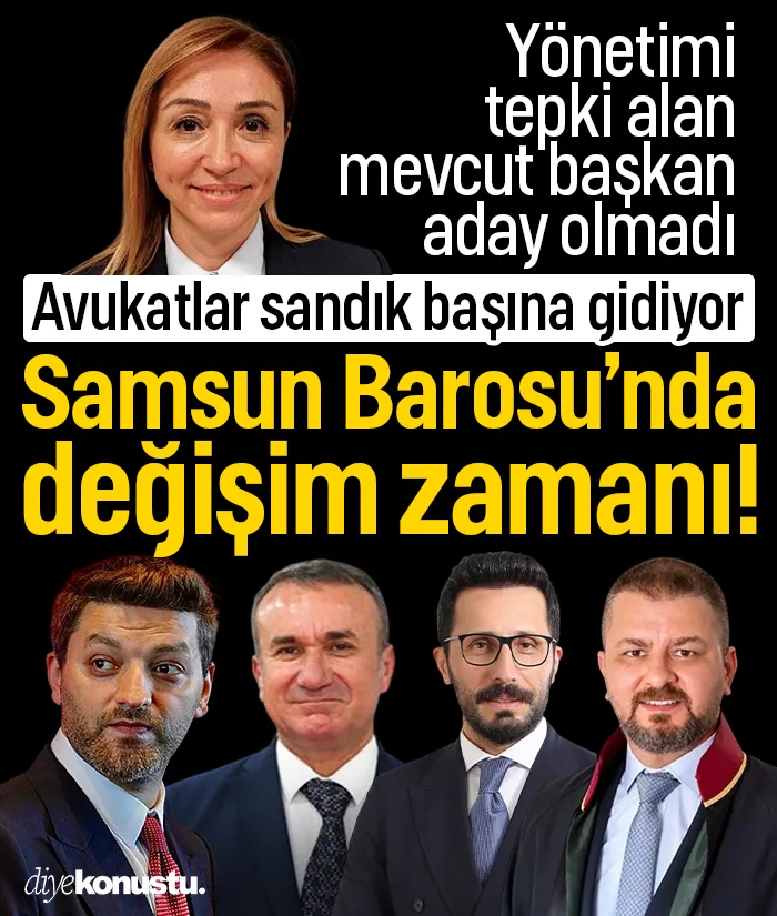 Samsun Barosu’nda değişim zamanı, avukatlar sandığa gidiyor! Tepkilerin odağındaki başkan aday olmadı: 4 aday başkanlık için yarışacak