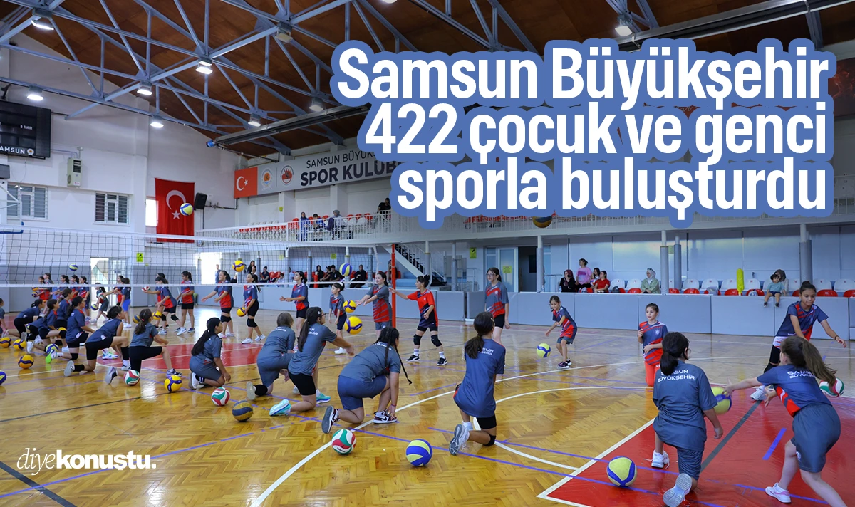 Samsun Büyükşehir 422 çocuk ve genci sporla buluşturdu