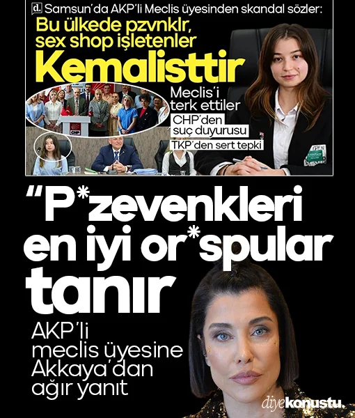 Samsun'daki AKP'li üyenin skandalı büyüdü: Deniz Akkaya'dan 'Pezevenkleri en iyi orospular tanır' çıkışı