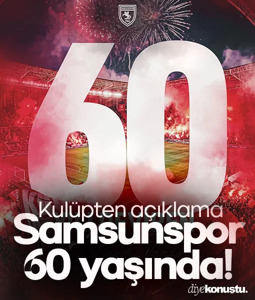 Samsunspor’dan 60. yıl paylaşımı: Bu hikayeyi birlikte yazıyoruz